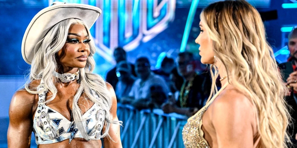 Jade Cargill e Charlotte Flair frente a frente